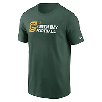 Men's Nike Green Bay Packers Outline T-Shirt