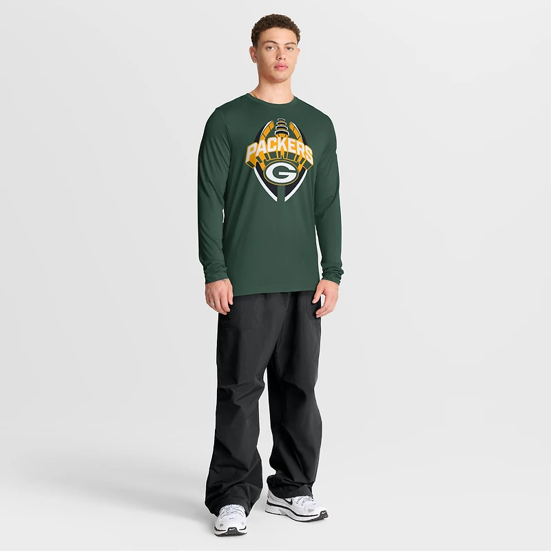 T-shirt à manches longues Nike Green Bay Packers Primetime Legend Icon Performance pour homme