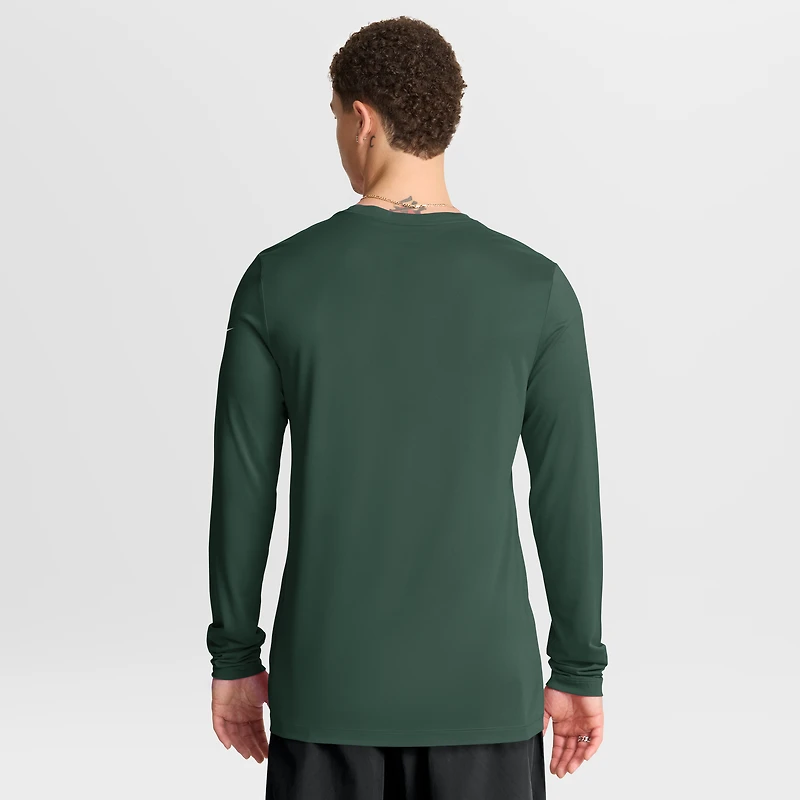 T-shirt Nike Green Bay Packers Primetime Legend Icon Performance à manches longues pour homme