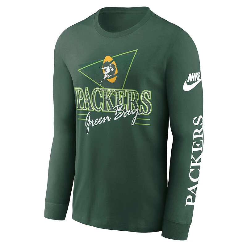 Men's Nike Green Bay Packers Rewind Long Sleeve T-Shirt