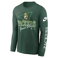 Men's Nike Green Bay Packers Rewind Long Sleeve T-Shirt