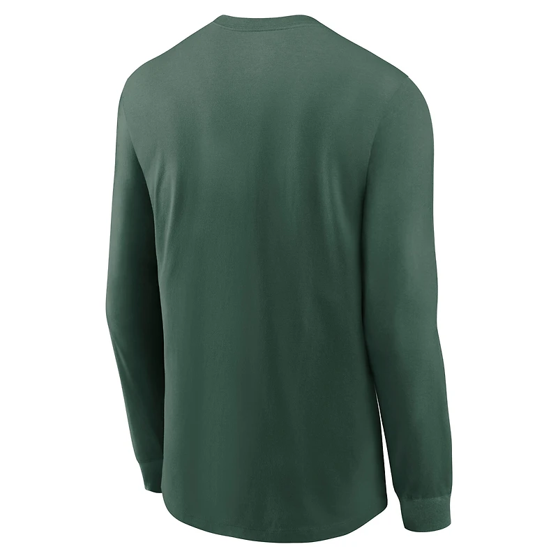 Men's Nike Green Bay Packers Rewind Long Sleeve T-Shirt
