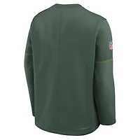 Men's Nike Green Bay Packers Sideline Coaches Midweight Therma-FIT Sweatshirt