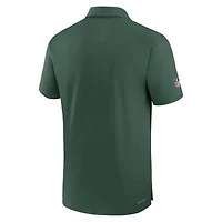 Polo de performance Nike Green Bay Packers Sideline Coaches pour homme, vert