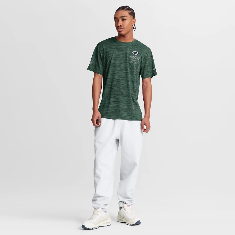 Men's Nike Green Bay Packers Sideline Double Covered Dri-FIT Velocity T-Shirt