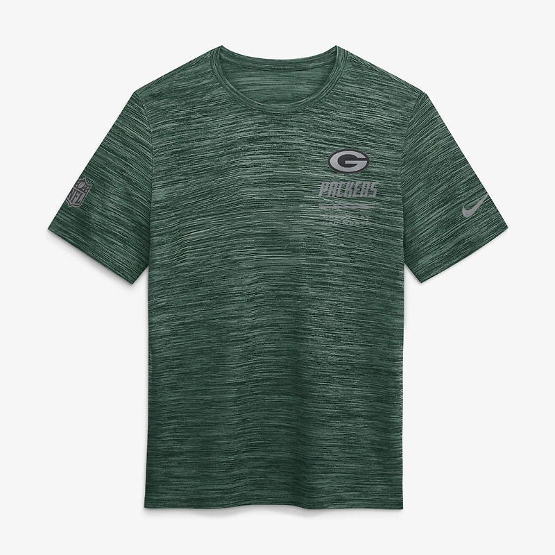 Men's Nike Green Bay Packers Sideline Double Covered Dri-FIT Velocity T-Shirt
