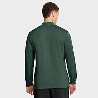 Pull Nike vert à demi-zip Sideline Dri-FIT des Packers de Green Bay pour homme