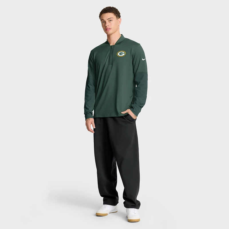 Men's Nike Green Bay Packers Sideline Dri-FIT Half-Zip Pullover