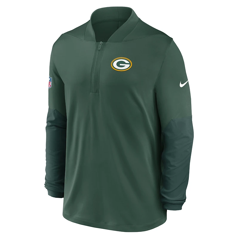 Men's Nike Green Bay Packers Sideline Dri-FIT Half-Zip Pullover