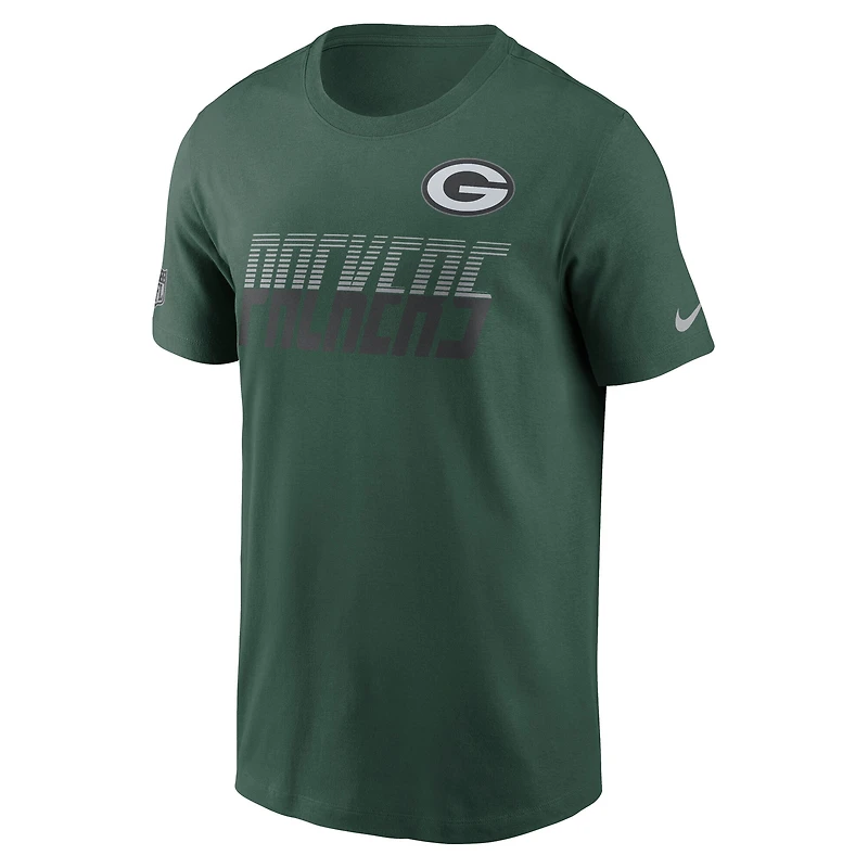 T-shirt Nike Green Bay Packers Sideline Dri-FIT pour homme
