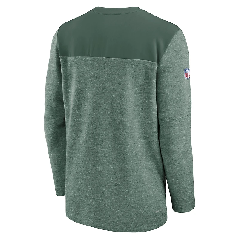 Men's Nike Green Bay Packers Sideline Lockup Performance - Quarter-Zip Top