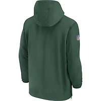 Men's Nike Green Bay Packers Sideline Player Quarter-Zip Jacket
