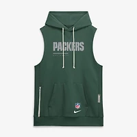 Men's Nike Green Bay Packers Sideline Standard Issue Dri-FIT Sleeveless Hoodie