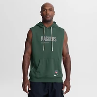 Sweat à capuche sans manches Nike Green Bay Packers Sideline Standard Issue Dri-FIT pour homme