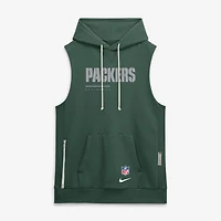 Men's Nike Green Bay Packers Sideline Standard Issue Dri-FIT Sleeveless Hoodie