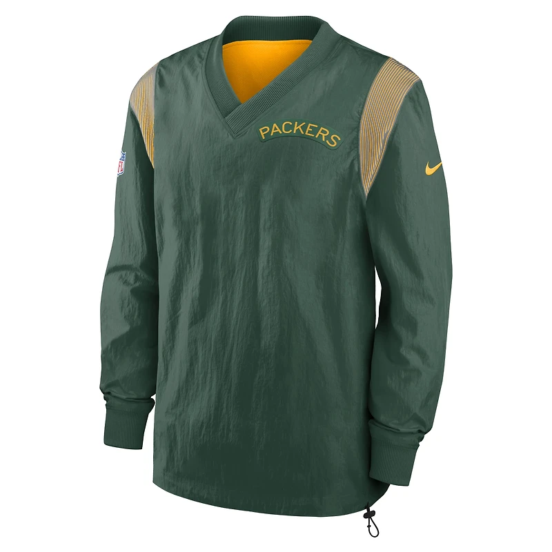 Coupe-vent réversible à enfiler Nike Green Bay Packers Sideline Team ID pour homme