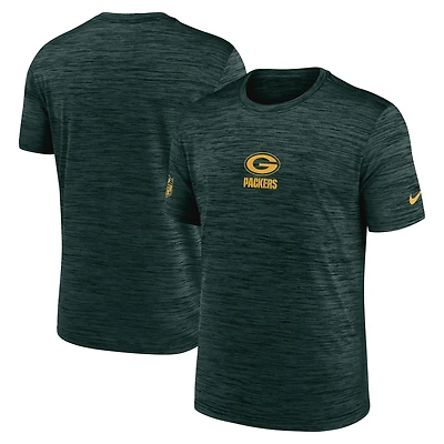 T-shirt Nike vert pour homme Green Bay Packers Sideline Velocity Dri-FIT