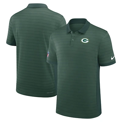 Polo Nike vert à rayures Victory Stripe Dri-FIT pour homme des Packers de Green Bay