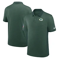 Polo Nike vert à rayures Victory Stripe Dri-FIT pour homme des Packers de Green Bay