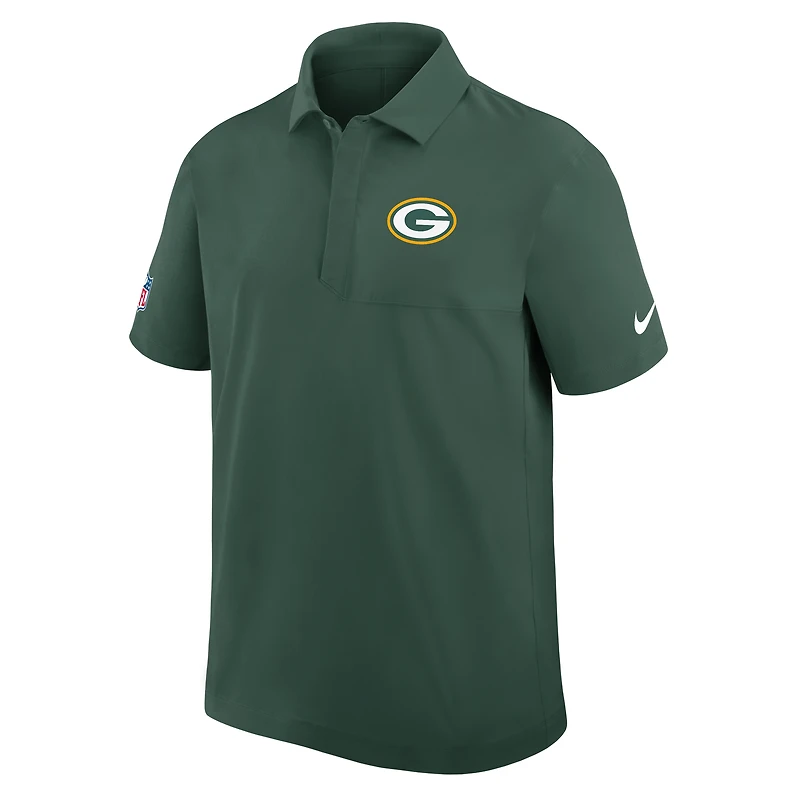 Polo tissé Nike Dri-FIT pour homme, vert, des Packers de Green Bay
