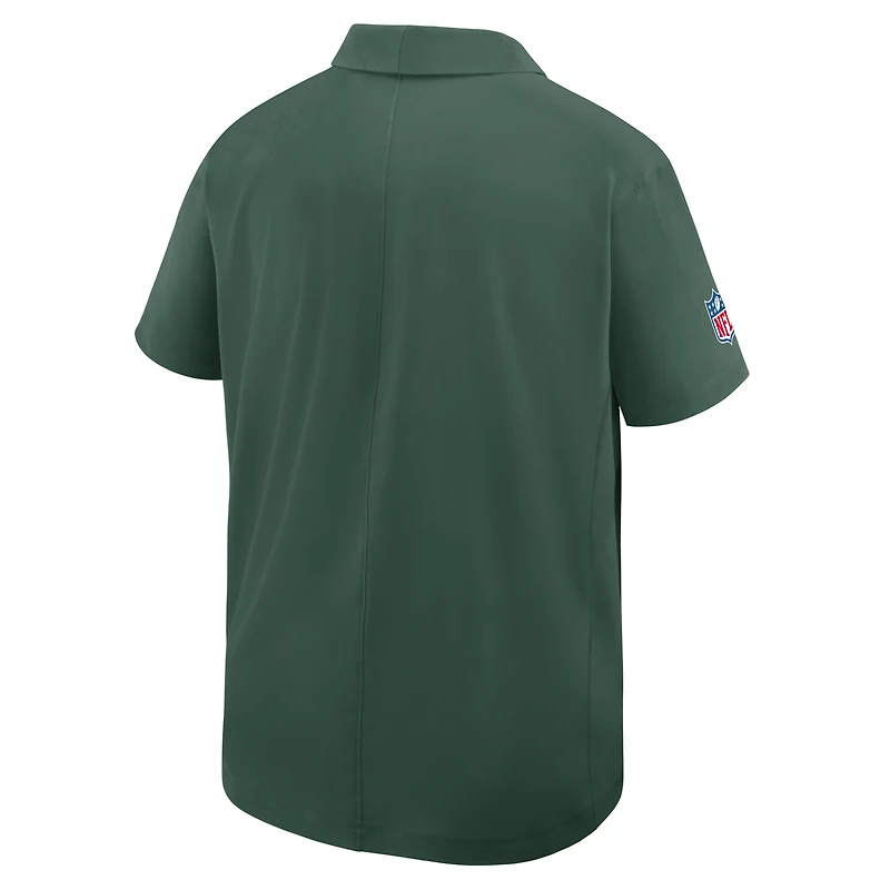Polo tissé Nike Dri-FIT pour homme, vert, des Packers de Green Bay