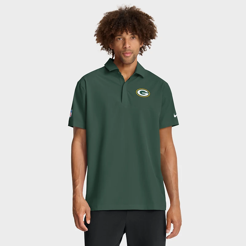 Polo tissé Nike Dri-FIT pour homme, vert, des Packers de Green Bay