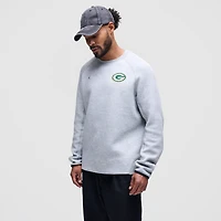 Sweat-shirt Nike Tech Fleece Raglan gris chiné pour homme des Green Bay Packers