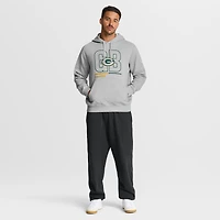 Men's Nike Heathered Gray Green Bay Packers City Code Club Fleece Pullover Hoodie
