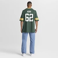 Maillot de match Nike Jacob Monk Green Bay Packers pour homme