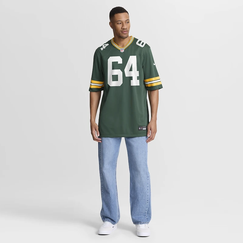 Maillot de joueur retraité Nike Jerry Kramer Green Bay Packers pour homme
