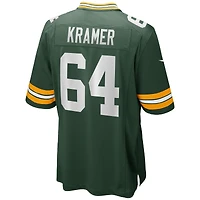 Maillot de joueur retraité Nike Jerry Kramer Green Bay Packers pour homme