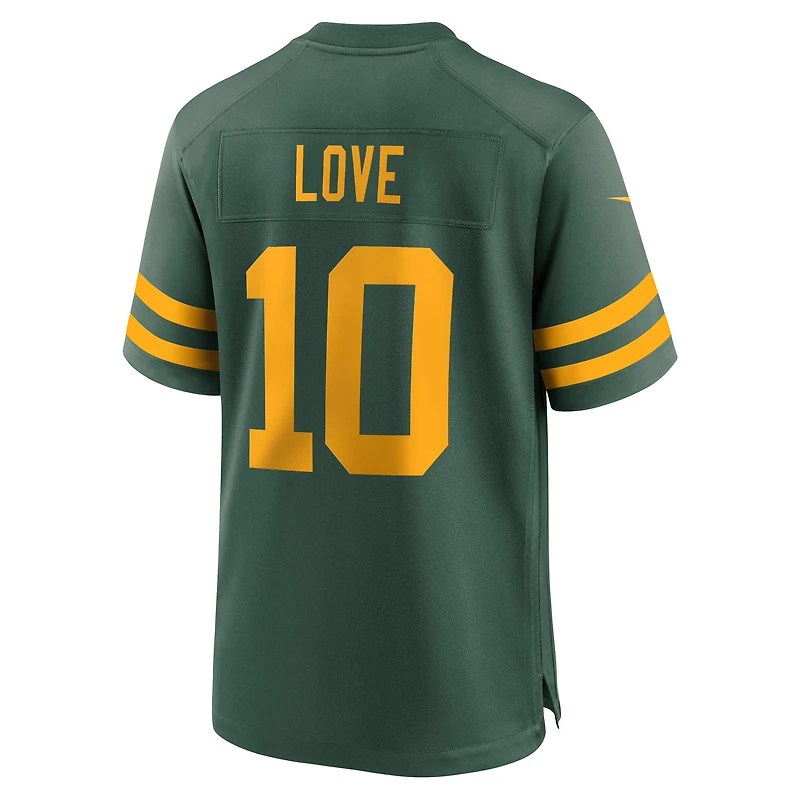 Maillot de match alternatif Nike Jordan Love Green Bay Packers pour homme