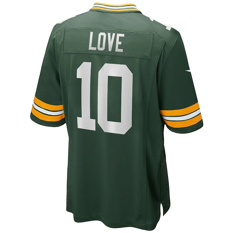 Maillot de match Nike Jordan Love Green Bay Packers pour homme