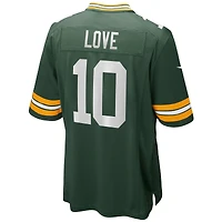 Maillot de match Nike Jordan Love Green Bay Packers pour homme