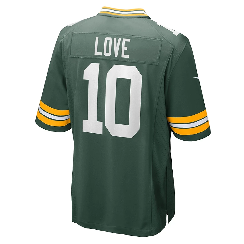 Maillot de match Nike Jordan Love White Green Bay Packers pour Homme