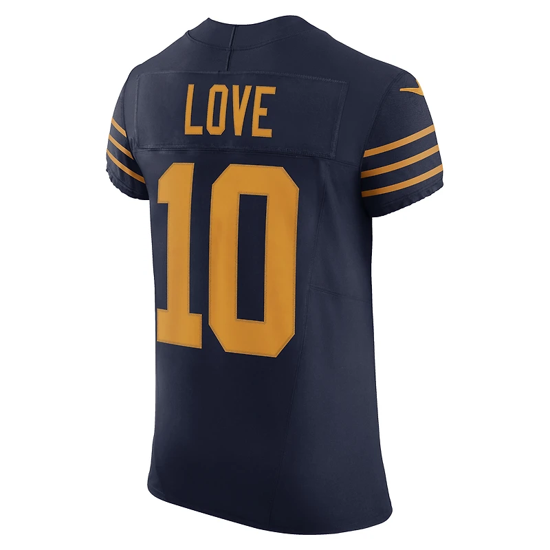 Men's Nike Jordan Love Navy Green Bay Packers The 1923 Classic Vapor F.U.S.E. Elite Jersey