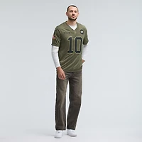 Maillot Nike Jordan Love Olive Green Bay Packers 2025 Salute to Service Limited pour homme