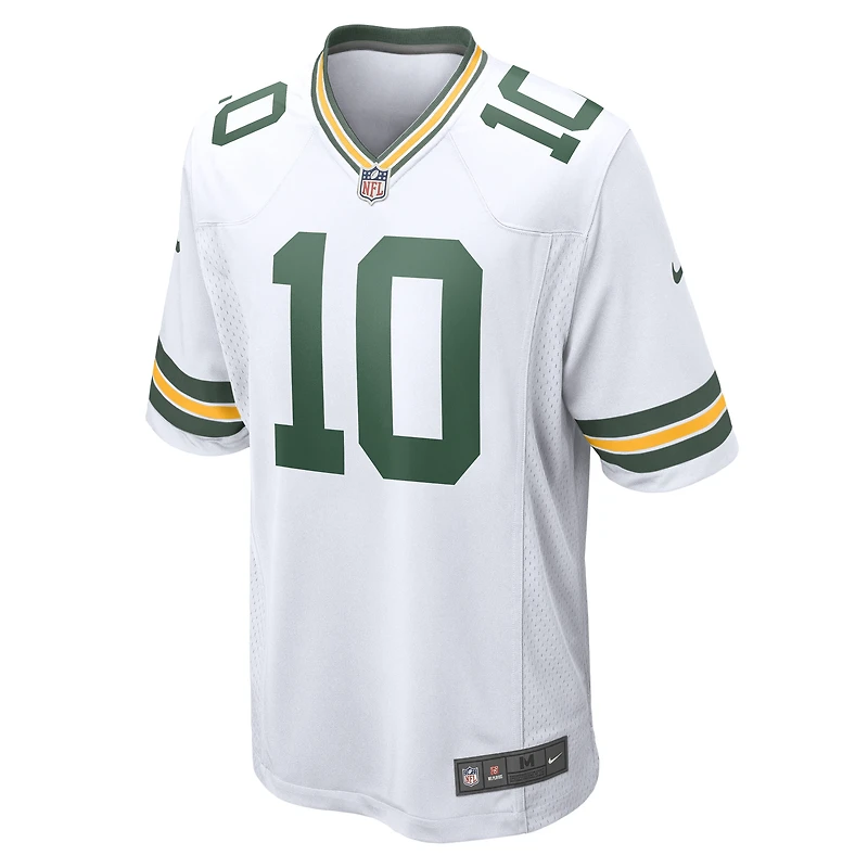 Maillot de match Nike Jordan Love White Green Bay Packers pour Homme