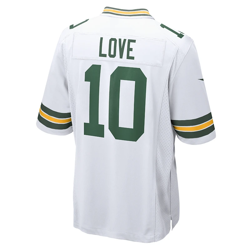 Maillot de match Nike Jordan Love White Green Bay Packers pour Homme