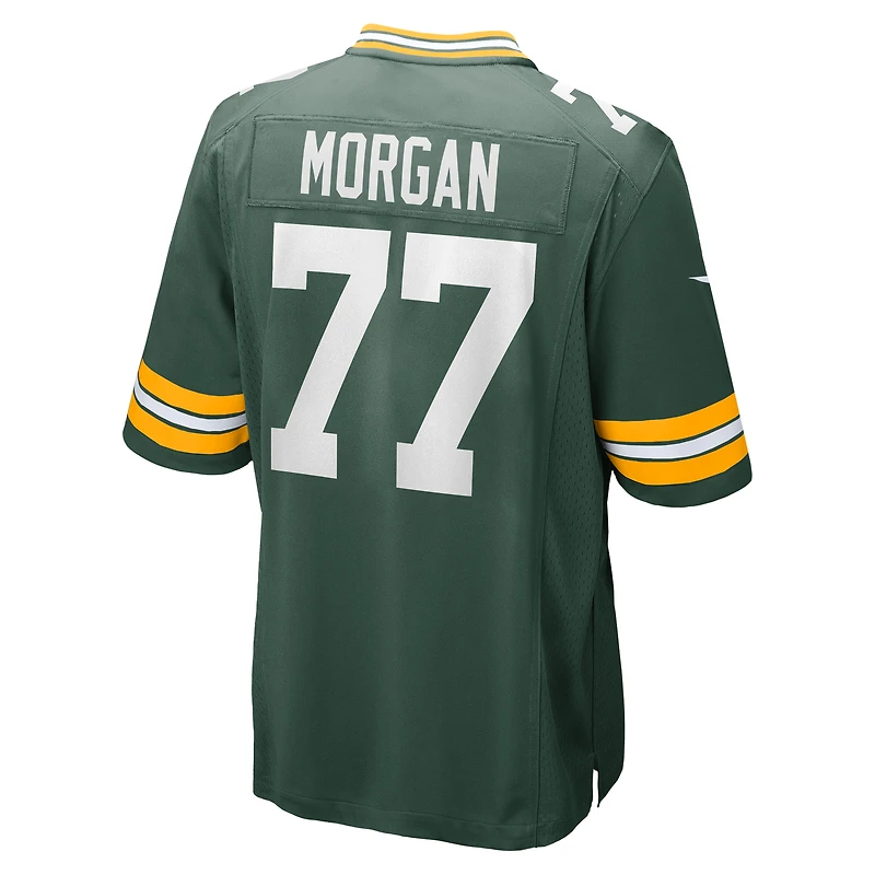 Maillot de jeu joueur Nike Jordan Morgan Green Bay Packers pour homme