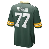 Maillot de jeu joueur Nike Jordan Morgan Green Bay Packers pour homme