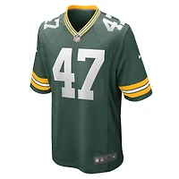 Homme Nike Justin Hollins Vert Green Bay Packers Home Game Player Jersey