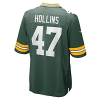 Homme Nike Justin Hollins Vert Green Bay Packers Home Game Player Jersey