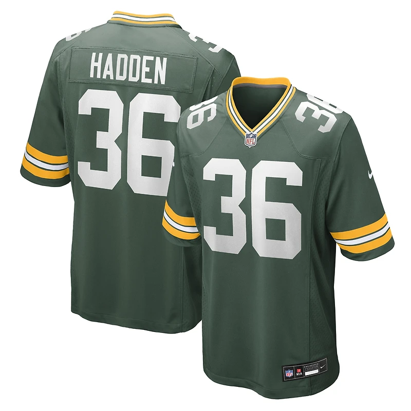 Maillot Nike Kamal Hadden Green des Bay Packers pour homme