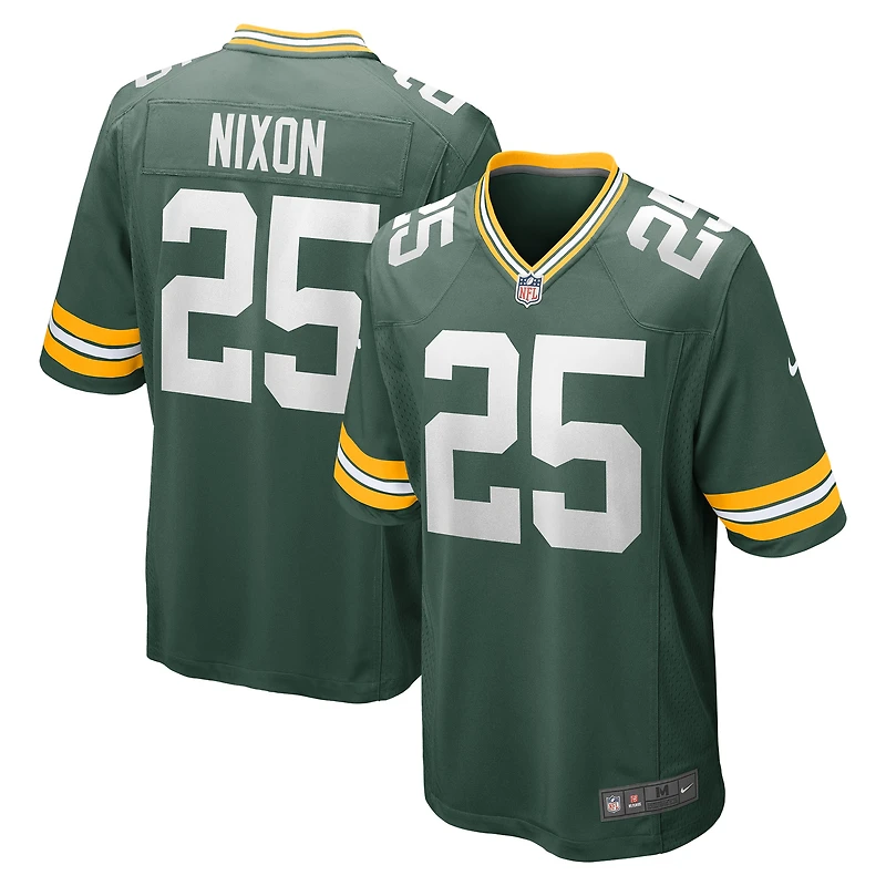 Maillot de joueur match Nike Keisean Nixon Green Bay Packers pour homme