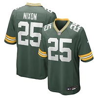 Men's Nike Keisean Nixon Green Bay Packers Game Player Jersey