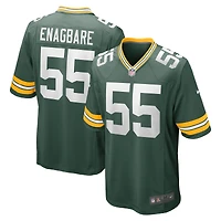 Maillot Nike Kingsley Enagbare pour homme, vert, joueur de match des Green Bay Packers