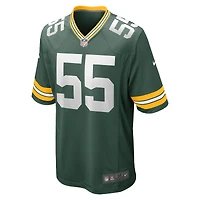 Maillot Nike Kingsley Enagbare pour homme, vert, joueur de match des Green Bay Packers