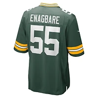 Maillot Nike Kingsley Enagbare pour homme, vert, joueur de match des Green Bay Packers