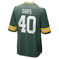 Men's Nike LJ Davis  Green Bay Packers Game Jersey
